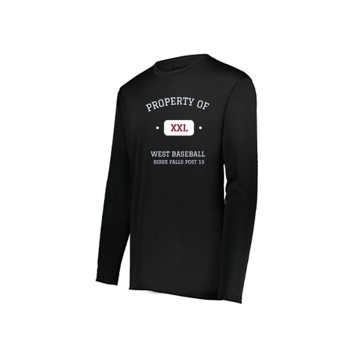 [222822.080.XS-LOGO1] Men's LS Smooth Sport Shirt (Adult XS, Black, Logo 1)