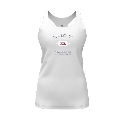 [FT0TRBWH-FYS-LOGO1] Decker Racerback Tank Top (Female Youth S, White, Logo 1)