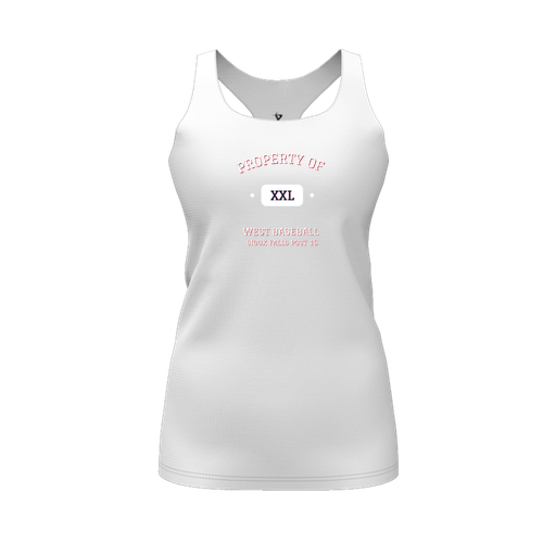 [FT0TRBWH-FYS-LOGO2] Decker Racerback Tank Top (Female Youth S, White, Logo 2)