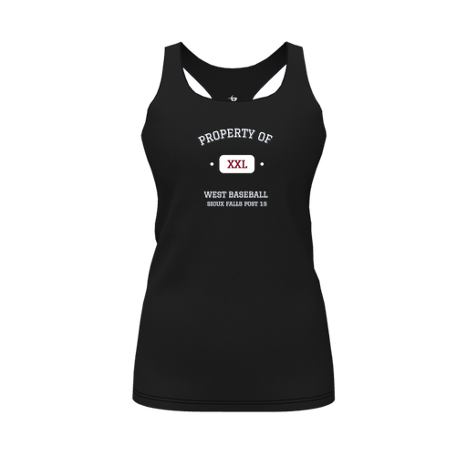 [FT0TRBBK-FYS-LOGO1] Decker Racerback Tank Top (Female Youth S, Black, Logo 1)