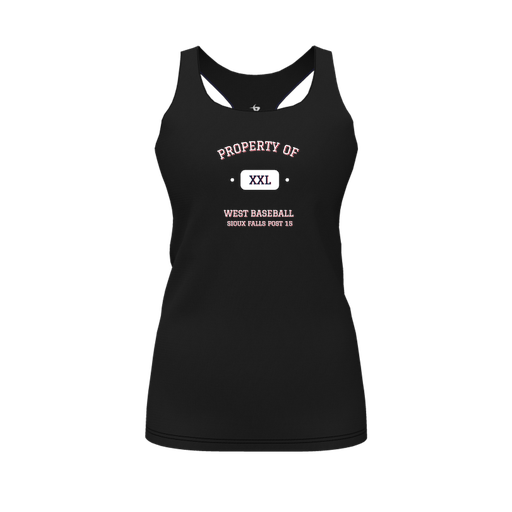 [FT0TRBBK-FYS-LOGO2] Decker Racerback Tank Top (Female Youth S, Black, Logo 2)