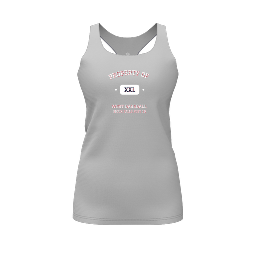 [FT0TRBGY-FYS-LOGO2] Decker Racerback Tank Top (Female Youth S, Gray, Logo 2)