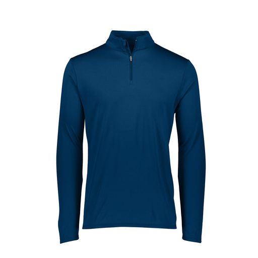 [FTLQFLNV-AS-LOGO2] Decker Men's Flex-Lite 1/4 Zip Shirt (Adult S, Navy, Logo 2)