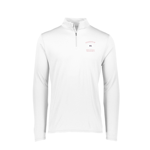 [FTLQFLWH-FAXS-LOGO2] Decker Women's Flex-Lite 1/4 Zip Shirt (Female Adult XS, White, Logo 2)