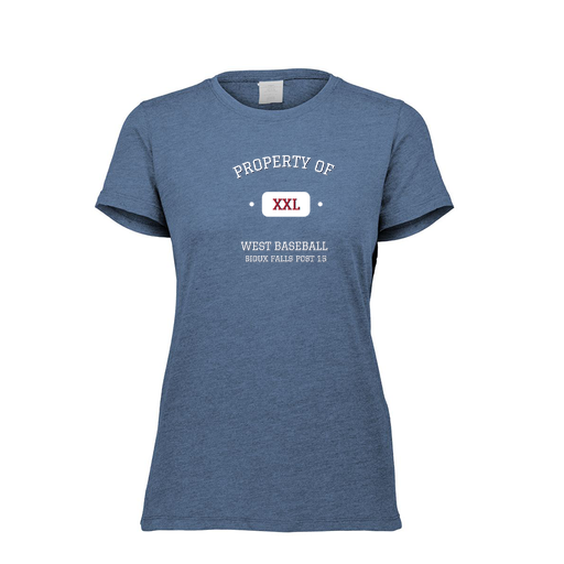 [FTSCUBNV-FAXS-LOGO1] Decker Women's Tri-Blend T-Shirt - Short Sleeve (Female Adult XS, Navy, Logo 1)
