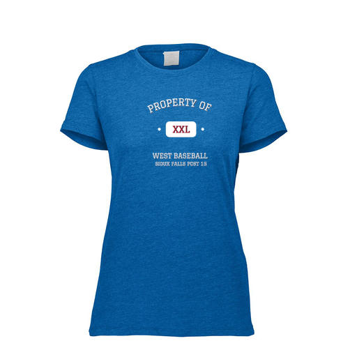 [FTSCUBRY-FAXS-LOGO1] Decker Women's Tri-Blend T-Shirt - Short Sleeve (Female Adult XS, Royal, Logo 1)