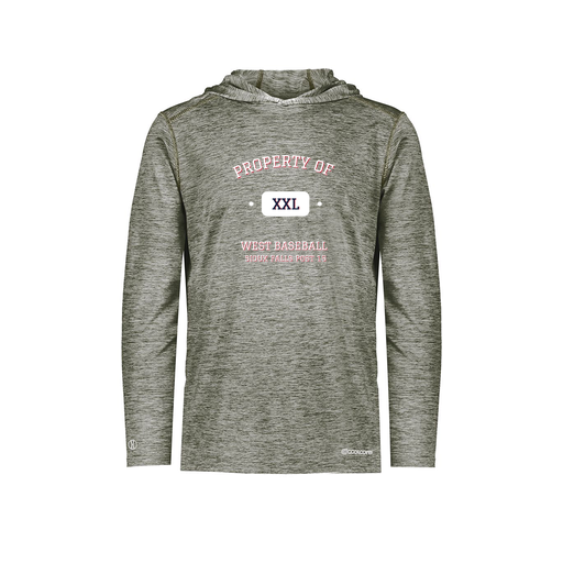 [FOLHCGGY-AS-LOGO2] Decker Men's Charge Hoodie (Adult S, Gray, Logo 2)