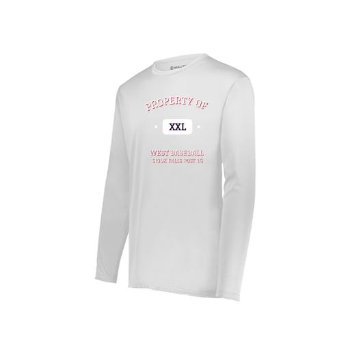 [222822.005.XS-LOGO2] Men's LS Smooth Sport Shirt (Adult XS, White, Logo 2)
