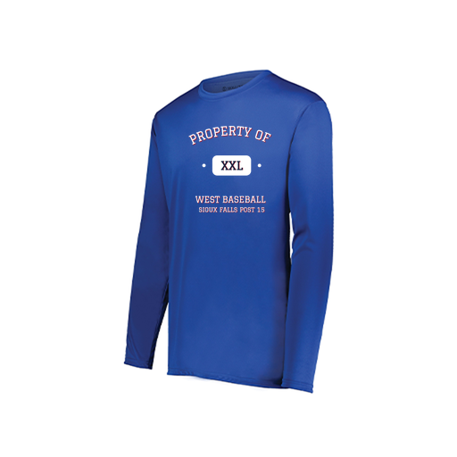 [222822.060.XS-LOGO2] Men's LS Smooth Sport Shirt (Adult XS, Royal, Logo 2)